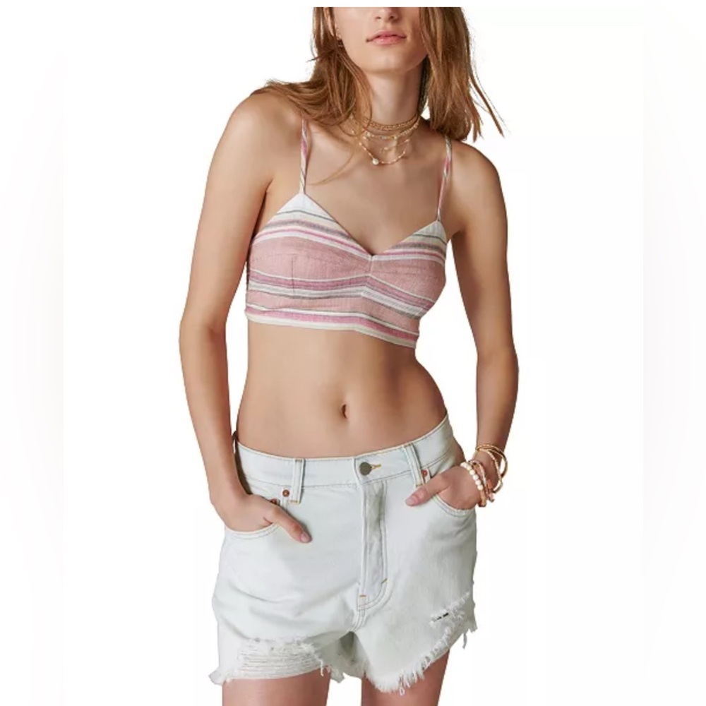 Lucky Brand Striped Brami Matchback Top